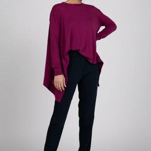 Magenta Knit Gus Oversize Top
